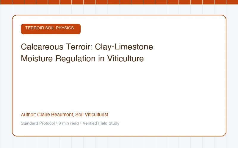 Calcareous Terroir: Clay-Limestone Moisture Regulation in Viticulture